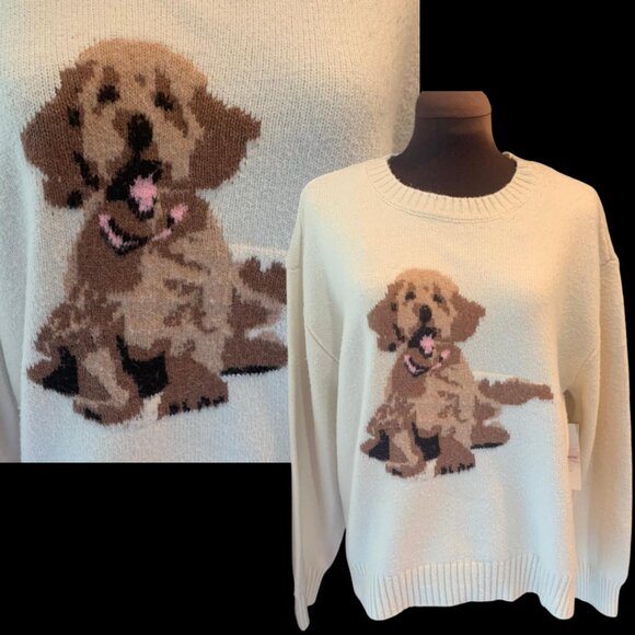Puppy Dog Sweater NWT size L - Picture 1 of 14